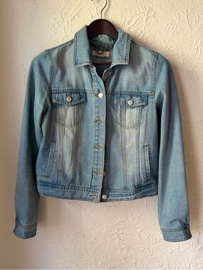 Ci Sono Light Blue Denim Jacket Womens Large
